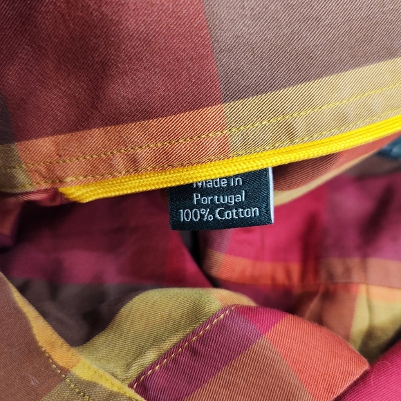 VTG Robert Talbott Shirt Long Sleeve Button Down Multicolor Plaid Mens Size M - Picture 7 of 13